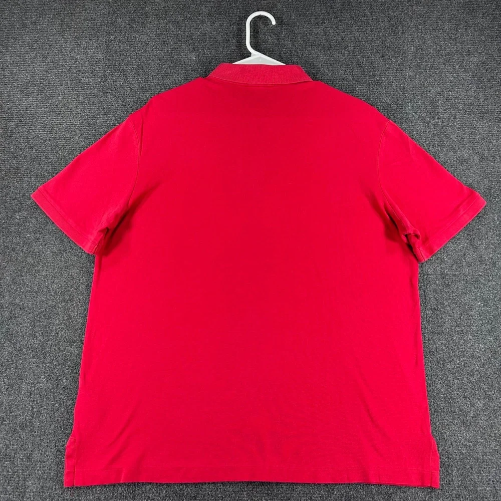 Polo Ralph Lauren Polo Shirt Mens L Large Red Classic Fit Short Sleeve Pony Logo